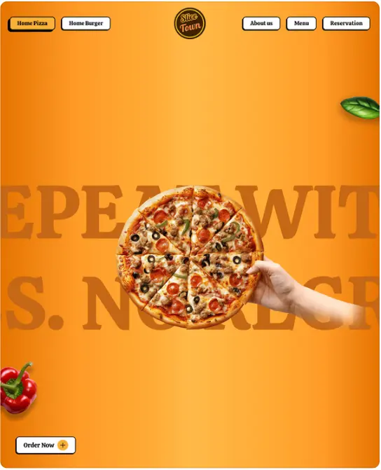 Aperçu du template de site web